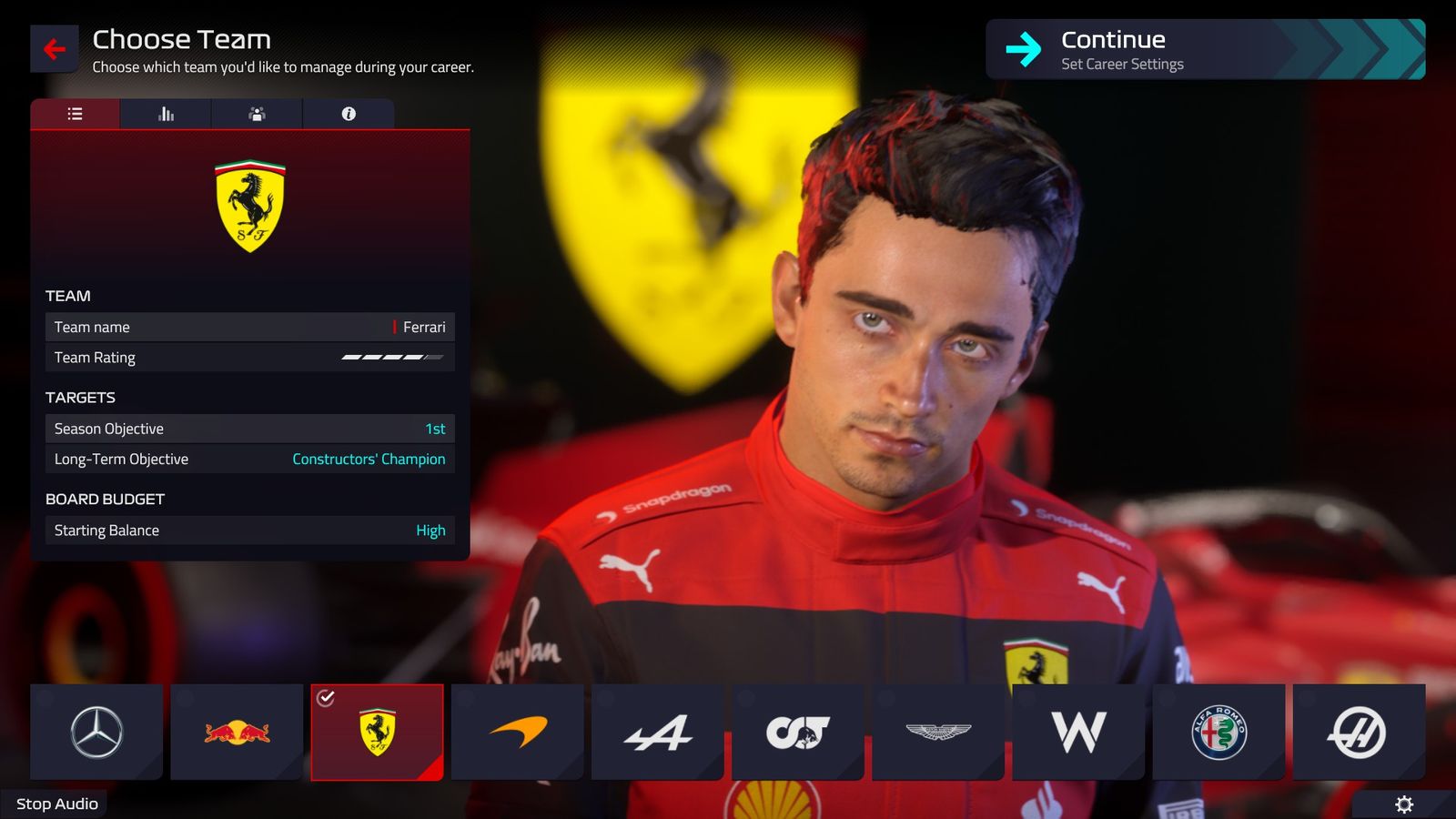 F1 Manager 2022 Charles Leclerc