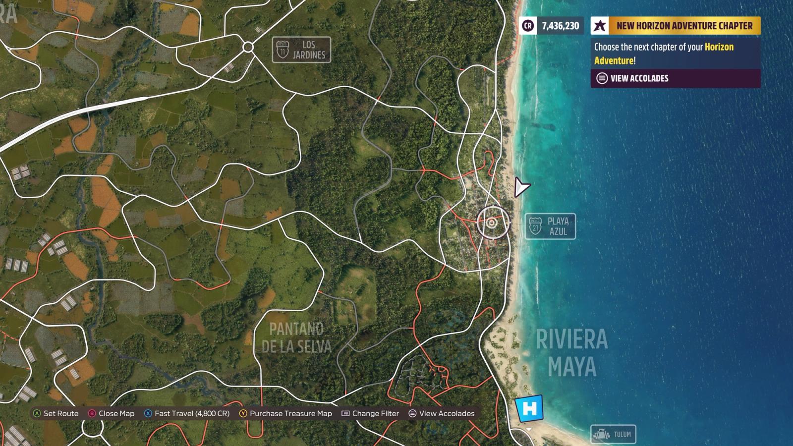 Where is Playa Azul in Forza Horizon 5?