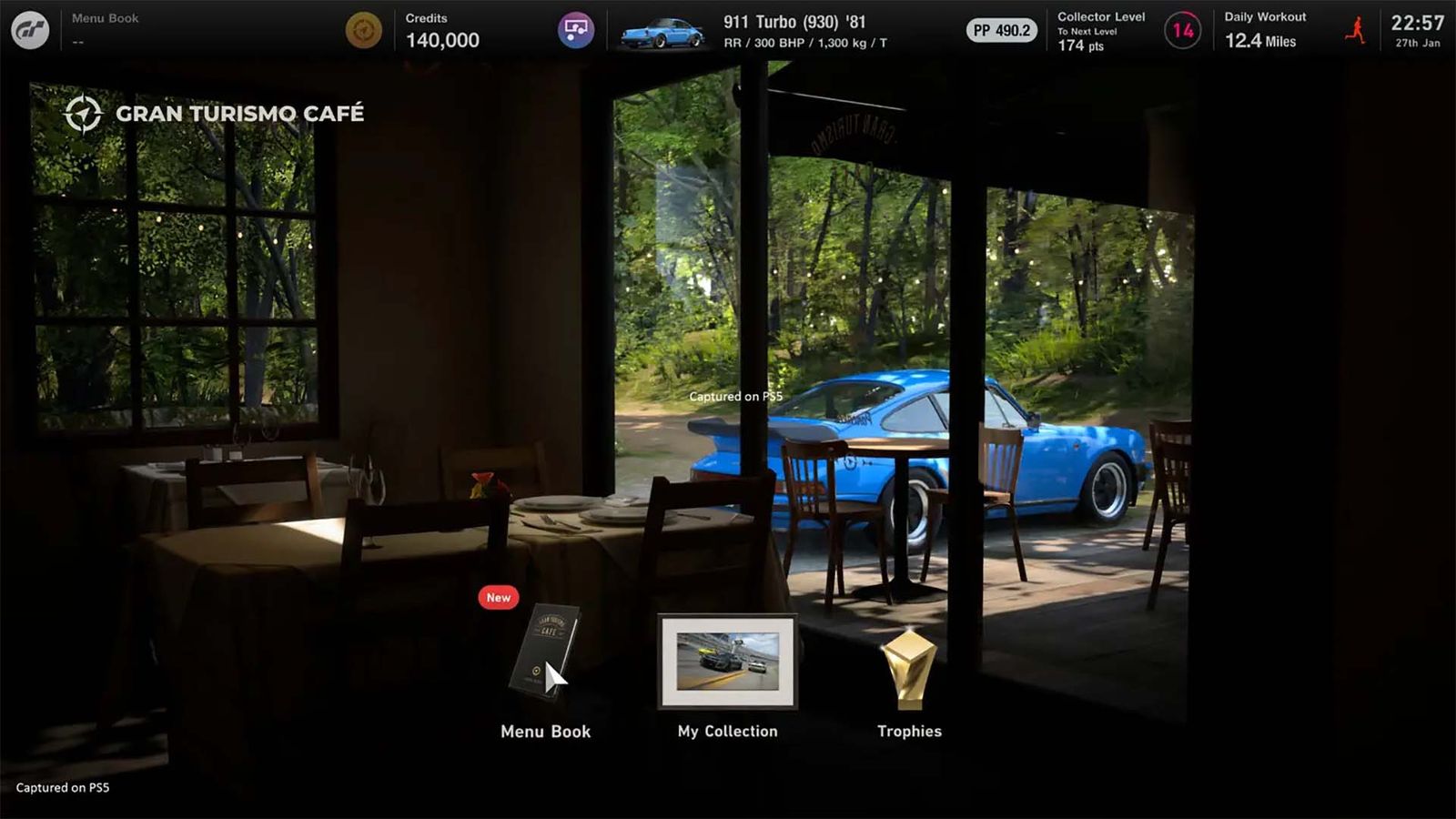 Gran Turismo 7 GT Cafe main menu