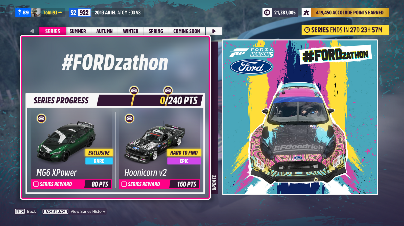 Forza Horizon 5 FORDzathon Summer Festival Playlist