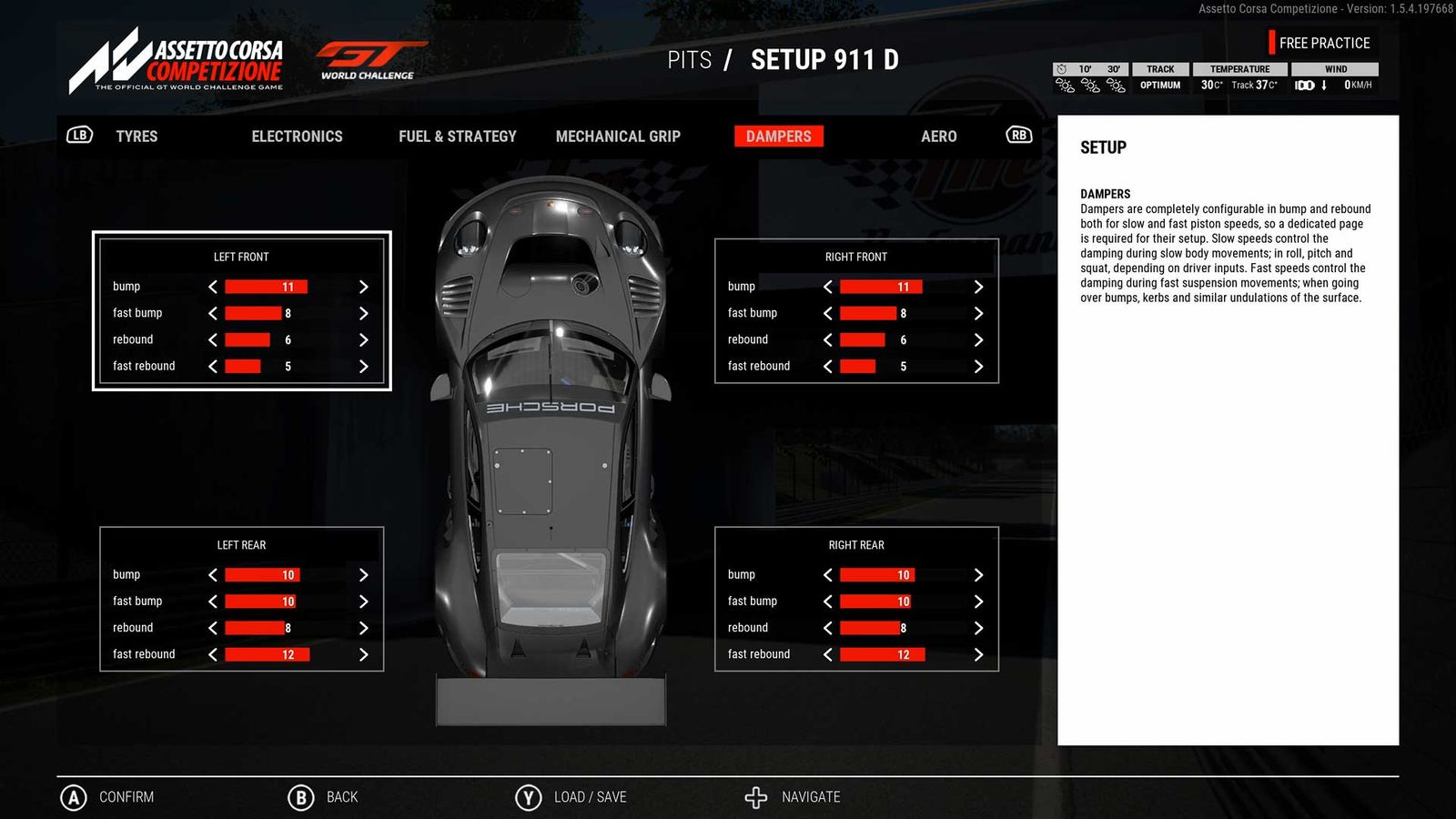Assetto Corsa Competizione: Monza setup Porsche 911 GT3 R