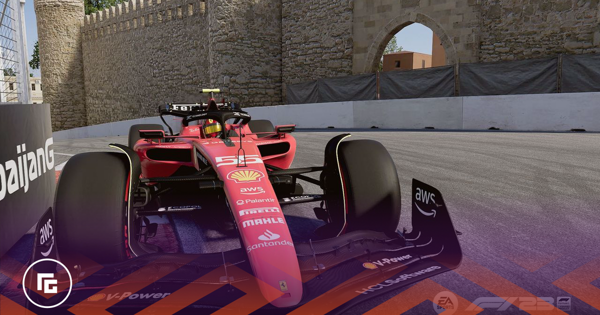 F1 23 Ferrari Baku castle