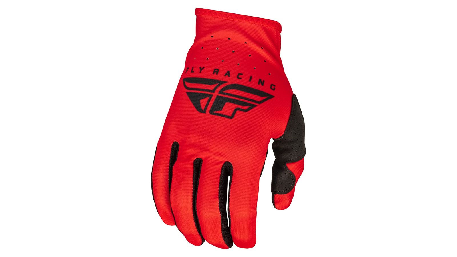 Fly Racing Lite Gloves product image of a red and black lightweight glove.
