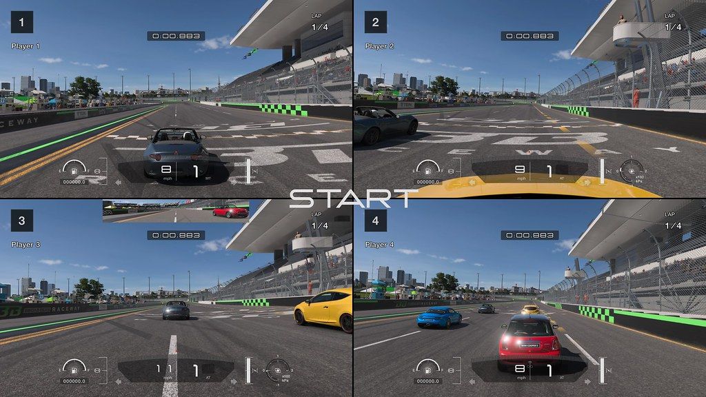 Gran Turismo 7 Update 1.40 Spec II four player split screen