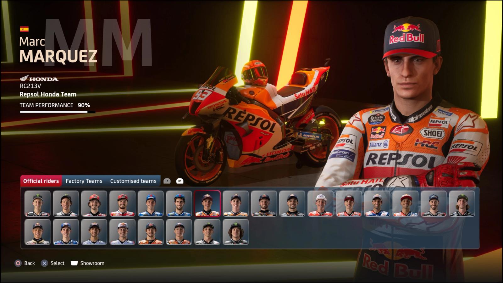 MotoGP 21 game Marc Marquez