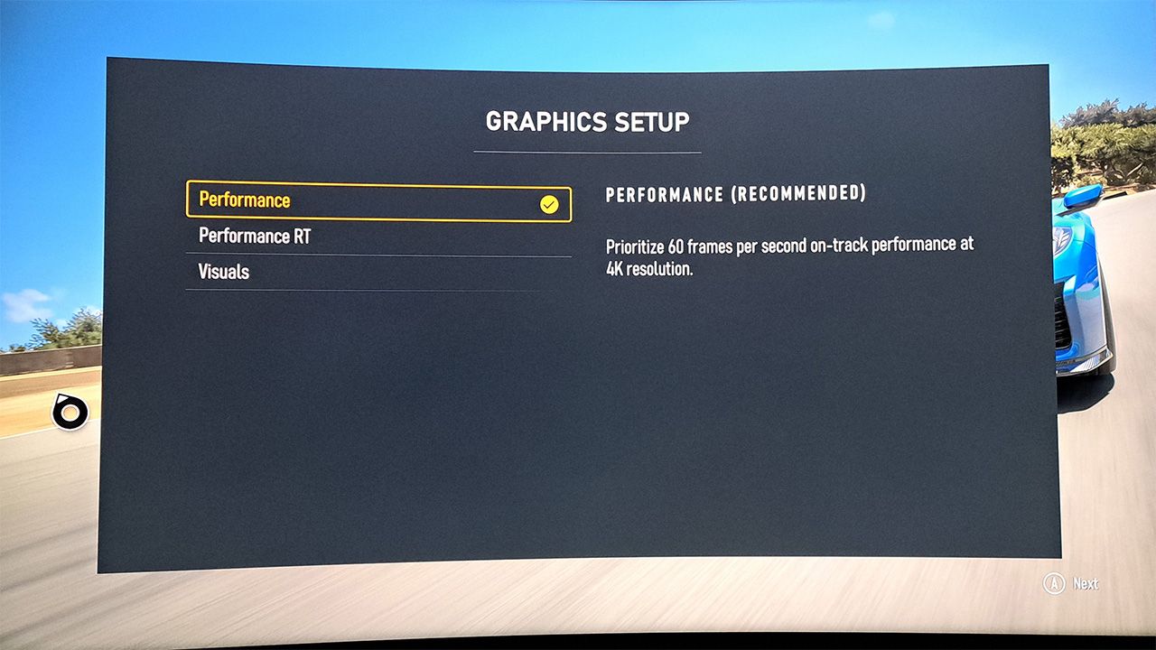 Forza Motorsport how to remove the cursor