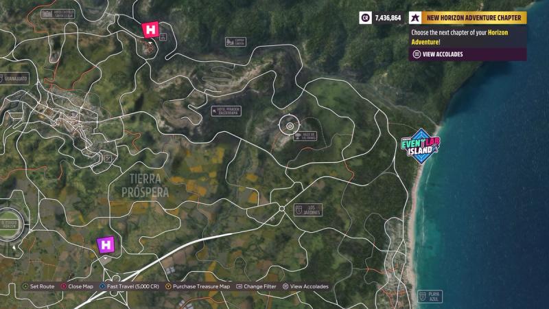 Where to find Valle De Las Ranas in Forza Horizon 5