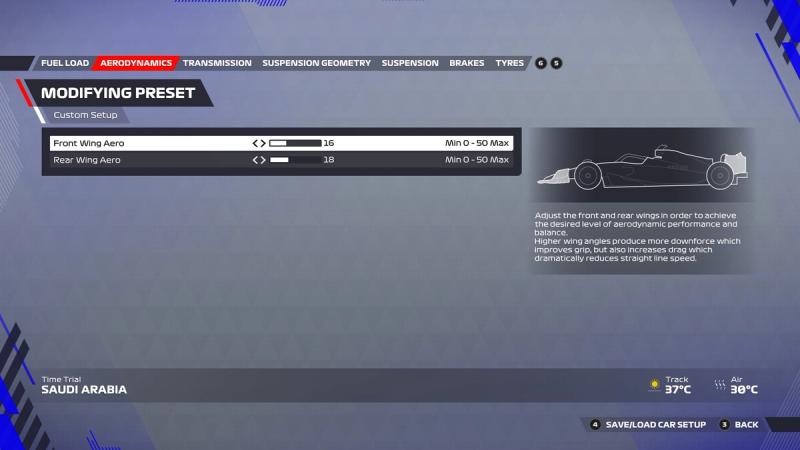 F1 22 Saudi Arabia Setup Guide for Wheel and Pad