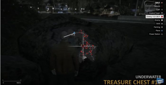 GTA Cayo Perico Treasure Chest 9 Sea Map 2