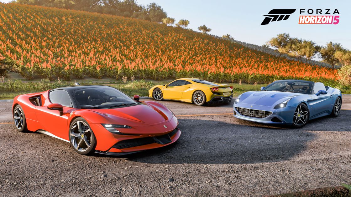Five Ferraris are coming to Forza Horizon 5 this month!