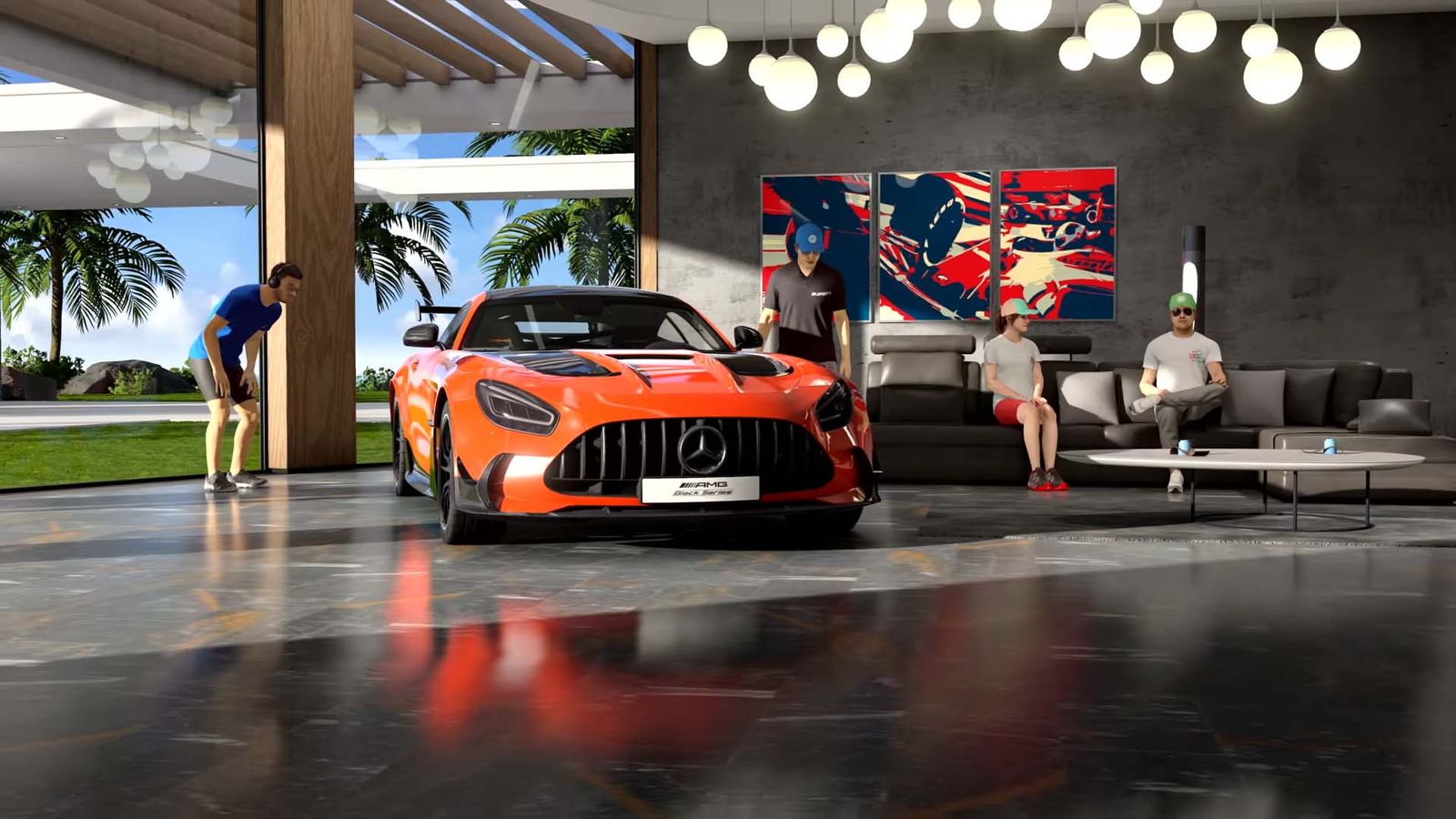 The AMG GT Black series in F1 22