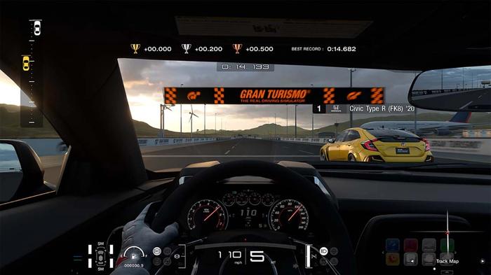 Gran Turismo 7 drag racing interior