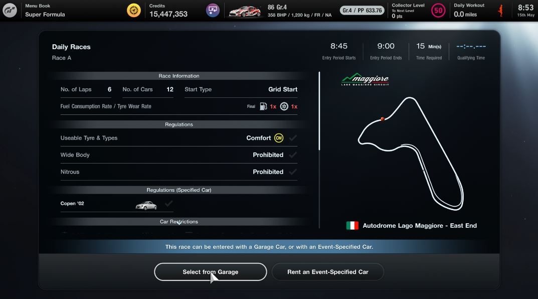 GT7 Daily Races 15 May Race A