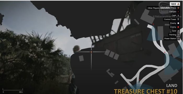 GTA Cayo Perico Treasure Chest 10 Land Map