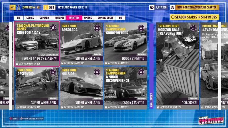 Forza Horizon 5's Horizon Creatives playlist includes five new