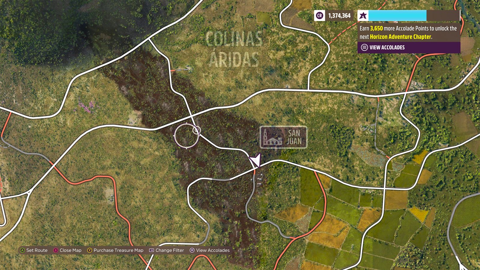 Forza Horizon 5 San Juan map location 