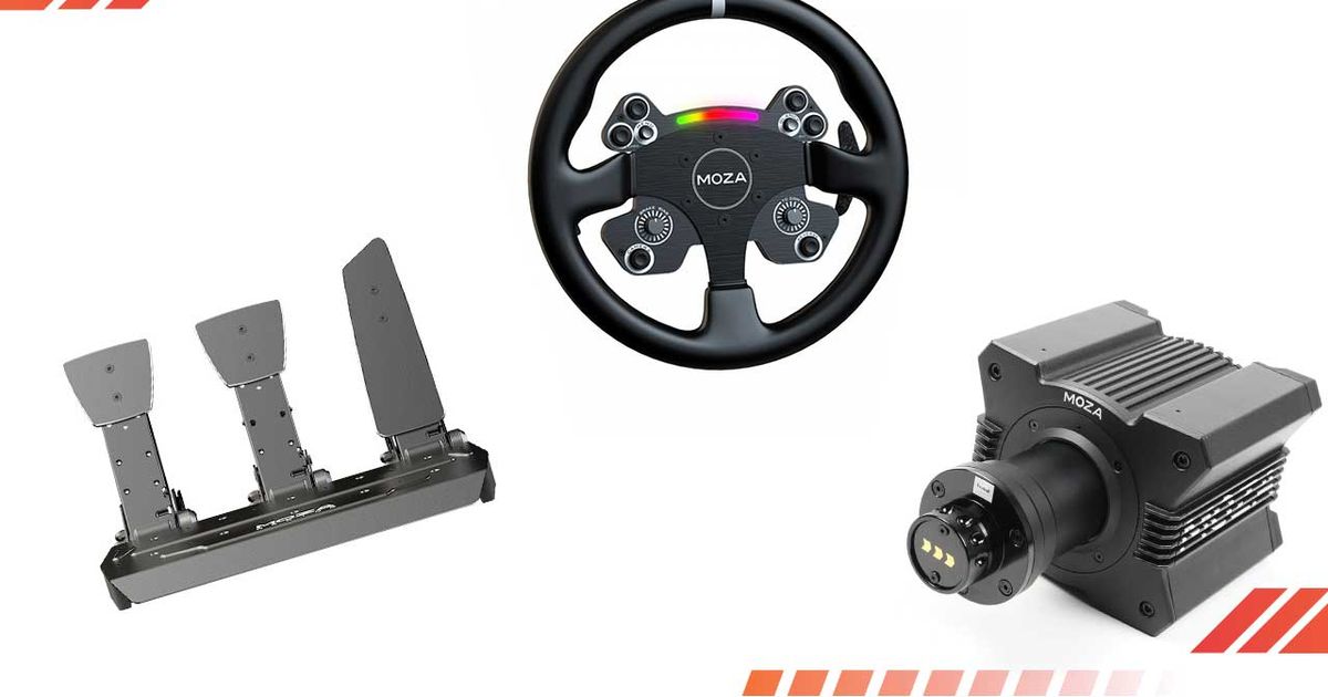 MOZA R9 Wheel Review: The Fanatec Killer? SR-P Pedals, CS Wheel, R9  Wheelbase!